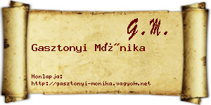 Gasztonyi Mónika névjegykártya